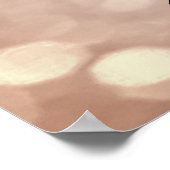 Makeup Beauty Salon Name Rose Gold Blush Eyebrow Poster (Ecke)