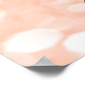 Makeup Beauty Salon Name Rose Gold Peach Eyebrow Poster (Ecke)