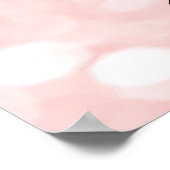 Makeup Beauty Salon Name Rose Gold Pink Eyebrow Poster (Ecke)