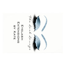 Makeup Beauty Salon Name White Blue Black Eyebrows