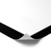 Makeup Beauty Salon Name White Gold Glam Eyebrows Poster (Ecke)