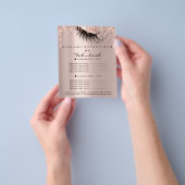 Makeup Beauty Salon Pink Glitzer Flyer Lashes (Gruppe)