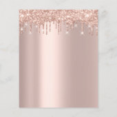 Makeup Beauty Salon Pink Glitzer Flyer Park Lash (Hinten)