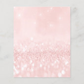 Makeup Beauty Salon Pink Glitzer Flyer Pulver Lash (Hinten)