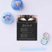 Makeup Beauty Salon Pink Glitzer Flyer Spark Schwa (Einzeln)