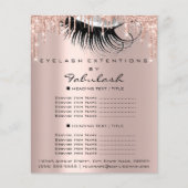 Makeup Beauty Salon Pink Gray Rose Flyer (Vorne)
