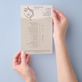 Makeup Beauty Salon Price List Flyer (Handgriff)