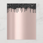 Makeup Beauty Salon Rose Black Tropfens Flyer Lash (Hinten)