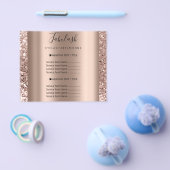 Makeup Beauty Salon Rose Glitzer Flyer Haarnails (Einzeln)