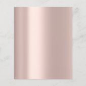 Makeup Beauty Salon Rose Glitzer Flyer Lash Brows (Hinten)