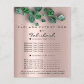 Makeup Beauty Salon Rose Woodland Eukalyptus Flyer (Vorne)
