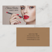 Makeup & Beauty Salon Visitenkarte (Vorne/Hinten)