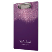 Makeup Beauty Studio Glitzer Pink Lila Violet Klemmbrett (Links)