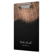 Makeup Beauty Studio Glitzer Rose Gold Schwarz-wei Klemmbrett (Links)