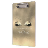 Makeup Beauty Studio Lashes Glas Gold Weiß Klemmbrett (Links)