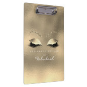 Makeup Beauty Studio Lashes Glas Gold Weiß Klemmbrett (Rechts)
