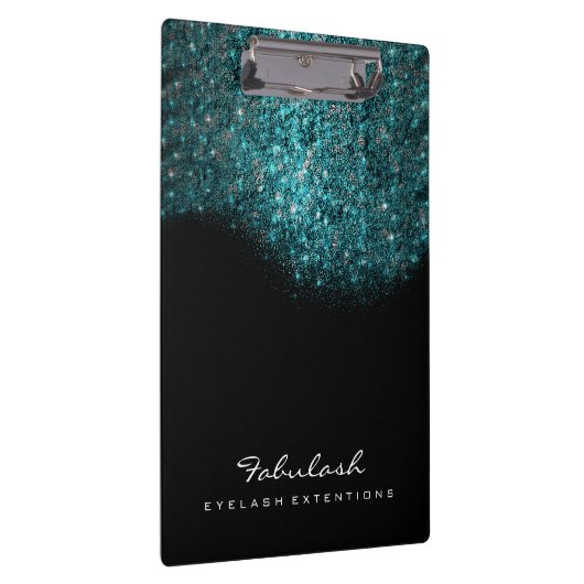 Makeup Beauty Studio Lashes Ocean Blue Sequin Klemmbrett (Rechts)