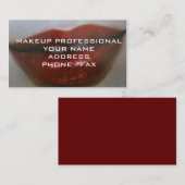 MAKEUP BERUFLICHE GESCHÄFTSKARTE VISITENKARTE (Vorne/Hinten)