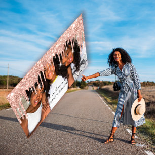 Makeup Blogger MUA Lashes Glitzer Tropfen Rose Fot Visitenkarte