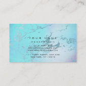 Makeup Blue Eyes Lashes Glitzer Ombre Visitenkarte (Rückseite)