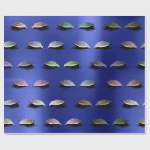 Makeup Blush Eyes Beauty Sapphire Blue Cobalt Geschenkpapier (Flach)