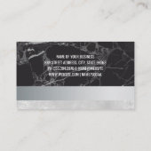 Makeup Brushed Woman Posing Visitenkarte (Rückseite)