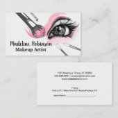 Makeup Brushes | Auge Lashes Terminkarte (Vorne/Hinten)