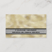 Makeup Brushes | Goldschimmer Visitenkarte (Rückseite)