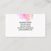 Makeup Brushes Icon Business Card Visitenkarte (Rückseite)