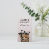 Makeup Brushes | Makeup Artist Terminkarte (Stehend Vorderseite)