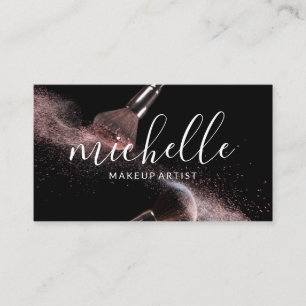 Makeup Brushes   Marmor Visitenkarte