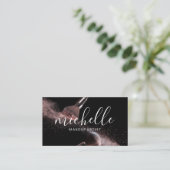 Makeup Brushes | Marmor Visitenkarte (Stehend Vorderseite)