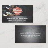 Makeup Brushes | Schönheit Visitenkarte (Vorne/Hinten)