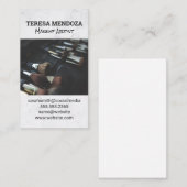 Makeup Brushes-Set Visitenkarte (Vorne/Hinten)