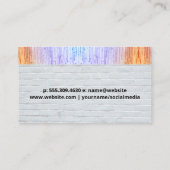 Makeup Brushes | Steine und farbige Textur Visitenkarte (Rückseite)