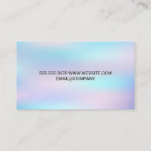 Makeup Brushes-Symbol | Pastel Gradient Treuekarte (Rückseite)