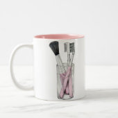 Makeup Brushs-Tasse Zweifarbige Tasse (Links)