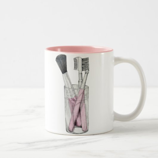 Makeup Brushs-Tasse Zweifarbige Tasse (Rechts)