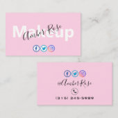 Makeup Business Card Visitenkarte (Vorne/Hinten)