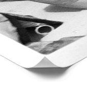 Makeup Collection Schwarz-weiß Fotografie Poster (Ecke)