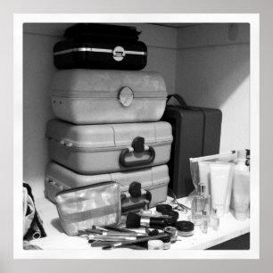 Makeup Collection Schwarz-weiß Fotografie Poster