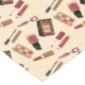 Makeup Cosmetics-Muster Kosmetologie Tischdecke (Schrägansicht)