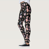 Makeup Cosmetics Muster Trendy Cosmetology Leggi Leggings (Links)