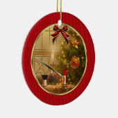 Makeup Cosmetics Roter Weihnachtsfeiertag Ornament (Rechts)