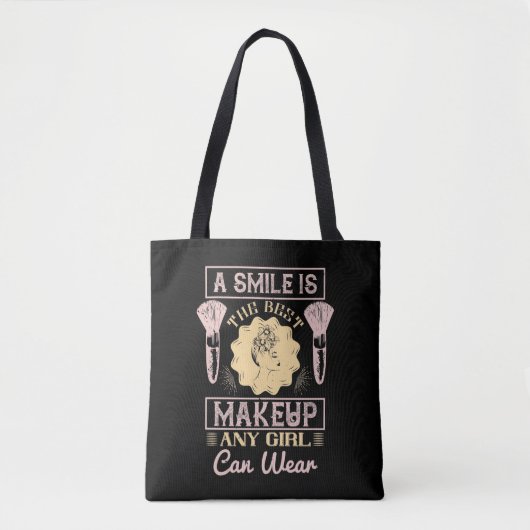 Makeup - Ein Lächeln ist das beste Make-up Tasche (Vorderseite)