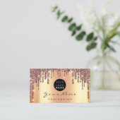 Makeup-Event-Planer für benutzerdefinierte Logo-Ro Visitenkarte (Stehend Vorderseite)