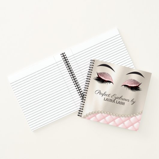 Makeup Eye Lash Brow Tufls Notebook Notizblock (Innenseite)
