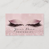 Makeup Eyebrow Eye Lashes Studio Glitzer WELLNESS- Visitenkarte (Vorderseite)