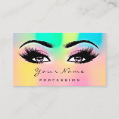 Makeup Eyebrow Eyelashes Glitzer Bright Holographi Visitenkarte (Vorderseite)