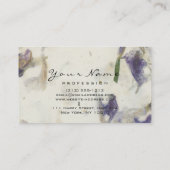 Makeup Eyebrow Eyes Lashes Glitzer Gold Lila Visitenkarte (Rückseite)